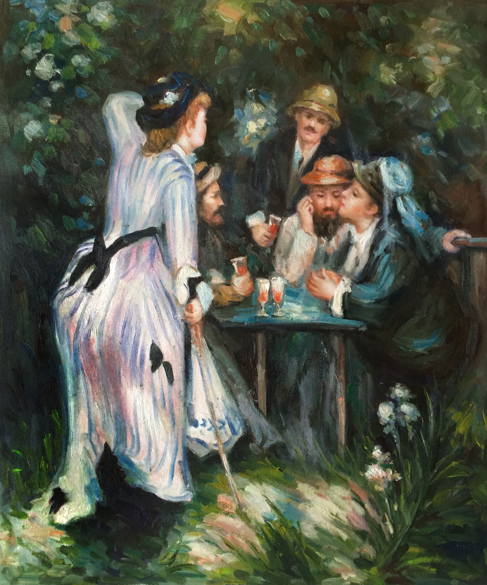 In The Garden by Renoir - Pierre-Auguste Renoir painting on canvas